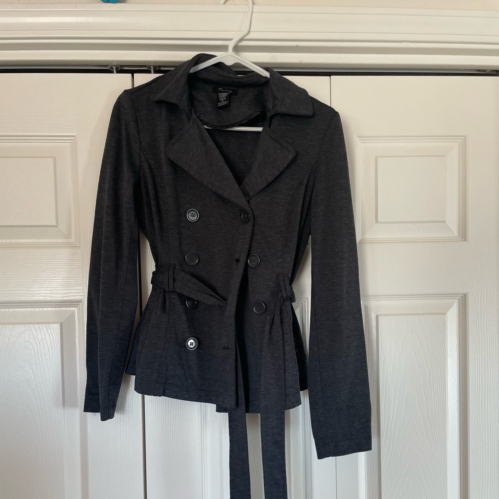 Gray Dressy Button up Jacket